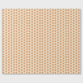 Süße bemalte Pfirsich-Frucht-Illustration Geschenkpapier (Flach)