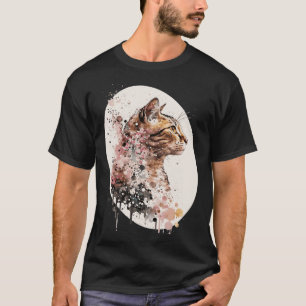 Süße Bengal-Katze Japanische Kirschblüte Sakura Wa T-Shirt