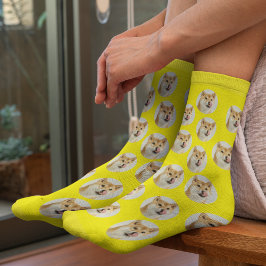 Süße benutzerdefinierte Haustier-Foto-Socken Socken