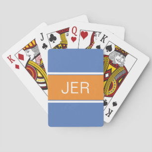 Süße benutzerdefinierte monogrammierte Initialen B Spielkarten