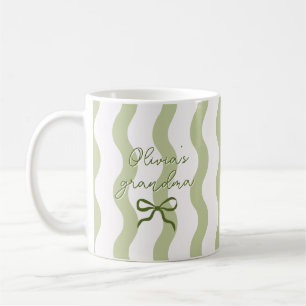 Süße benutzerdefinierte Namensschleife Kurvenstrei Kaffeetasse