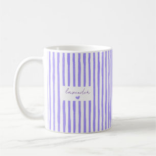 Süße benutzerdefinierte Namensstreifen-Kaffeetasse Kaffeetasse