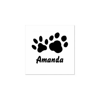 Süße benutzerdefinierte Pfote Katze und Hund Gummistempel