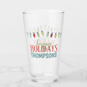 Süße benutzerdefinierte Weihnachtsvorlage Glas