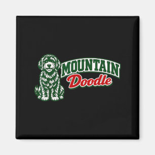 Süße Berg-Doodle-Vintage-Retro-Outdoor-Wanderung Magnet