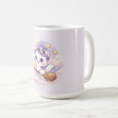 Süße Besenhexen-Kitty Kaffeetasse (VorderseiteRechts)