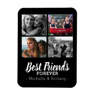 Süße beste Freunde für immer Foto-Collage-Kühlschr Magnet