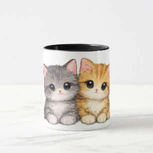 Süße-Beste-Freunde-Kätzchen-Tasse Tasse
