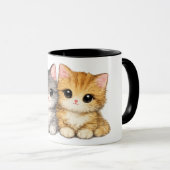 Süße-Beste-Freunde-Kätzchen-Tasse Tasse (VorderseiteRechts)