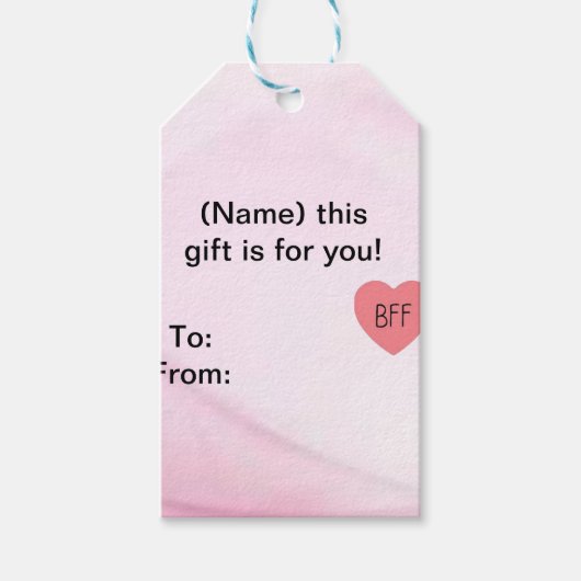 Süße beste Freundinnen Geschenkanhänger (Vorderseite)