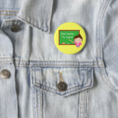 Süße beste Lehrerin und Tafel Personalized Button (Beispiel)