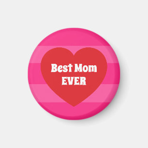 Süße beste Mutter überhaupt rotes Herz und rosa St Magnet