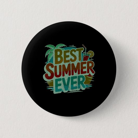 Süße beste Sommer aller Zeiten Surfen Mädchen Urla Button (Vorderseite)