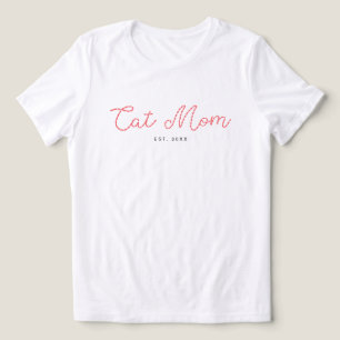 Süße bestickte Katzenliebhaber-Mutter - Fügen Sie Tri-Blend Shirt