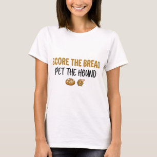 Süße Bewertung Das Brot Streichle den Hund  T-Shirt