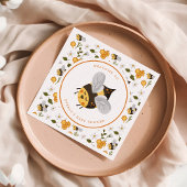 Süße Biene Hummel Baby Shower Serviette