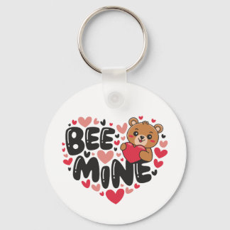 Süße Biene Mein Teddy Bär Valentinstag Schlüsselanhänger