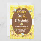 Süße Biene - zwei Einladungen (Vorderseite)
