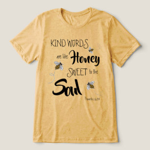 Süße Bienen Arten Wort Wie Honig Moderne Senf Tri-Blend Shirt