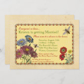 Süße Bienen-Brautparty-Einladung Einladung (Vorne/Hinten)