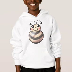 Süße Bienen-Cartoon, lächelnde Biene Zeichnung, Bi Hoodie