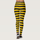 Süße Bienen-gelbes und schwarzes gestreiftes Leggings (Rückseite)