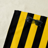 Süße Bienen-gelbes und schwarzes gestreiftes Strandtuch (Beispiel)