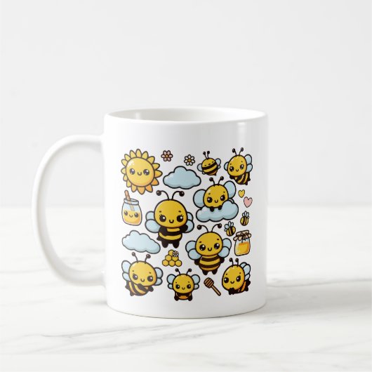 Süße Bienen Kaffeetasse (Links)