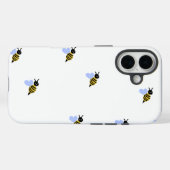 Süße Bienen Muster iPhone Hülle – Minimalistisch & (Rückseite (Horizontal))