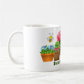 Süße bienenfreundliche Kaktus-Blumengarten Kaffeetasse (Links)