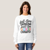 Süße Bingo-Oma-Wortkunst  Sweatshirt (Vorne ganz)