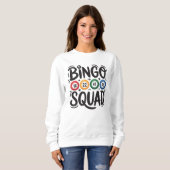 Süße Bingo-Trupp-Wortkunst Sweatshirt (Vorne ganz)