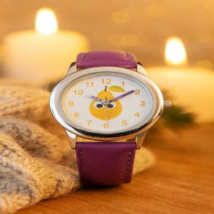 Süße Birnenuhr für Kinder Armbanduhr