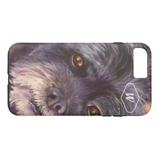 SÜSSE BLACK COCK-A-POO MIX Case-Mate iPhone HÜLLE (Rückseite (Horizontal))