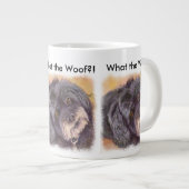 SÜSSE BLACK COCK-A-POO MIX Jumbo-Tasse (Vorderseite Rechts)