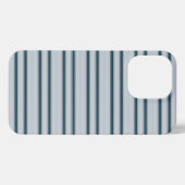 Süße blau-graue Streifen iPhone Hülle (Rückseite (Horizontal))
