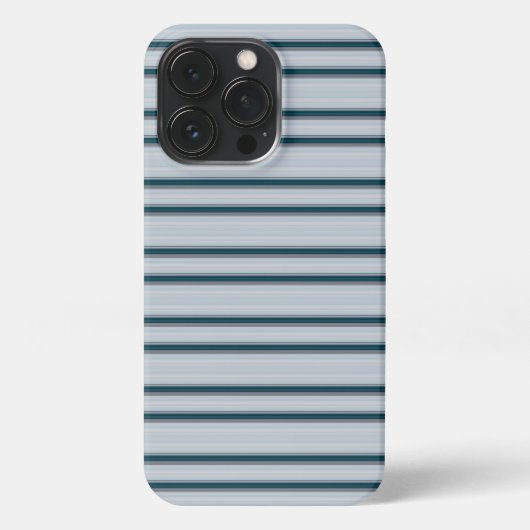 Süße blau-graue Streifen iPhone Hülle (Rückseite)