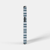 Süße blau-graue Streifen iPhone Hülle (Rechte Seite)