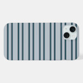 Süße blau-graue Streifen iPhone Hülle (Rückseite (Horizontal))
