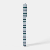 Süße blau-graue Streifen iPhone Hülle (Rechte Seite)