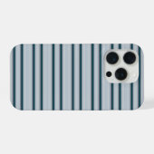 Süße blau-graue Streifen iPhone Hülle (Rückseite (Horizontal))