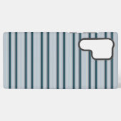 Süße blau-graue Streifen Samsung Galaxy Hülle (Rückseite (Horizontal))