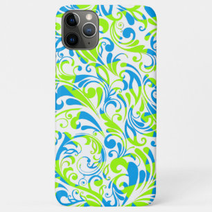 Süße blau-grüne gemischte Blumenmuster Case-Mate iPhone Hülle