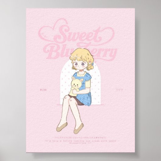 Süße Blaubeer-Träume ✩°｡ ⋆｡°✩  Poster (Vorne)