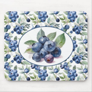 Süße Blaubeeren Aquarell Mousepad