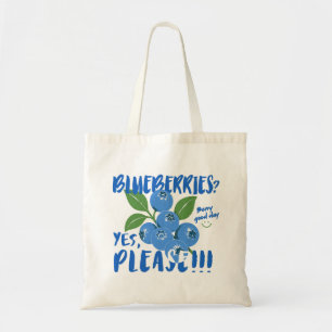 Süße Blaubeeren-Frucht Retro wiederverwendbare Ein Tragetasche