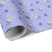 Süße Blaubeermuster-Wrapprolle Geschenkpapier (Rolleneckpunkt)
