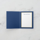 Süße Blaubeertorte anpassbar Karte (Innenseite)