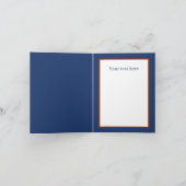 Süße Blaubeertorte anpassbar Karte (Innenseite)