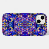 Süße blaue abstrakte Elemente Case-Mate iPhone Hülle (Rückseite (Horizontal))